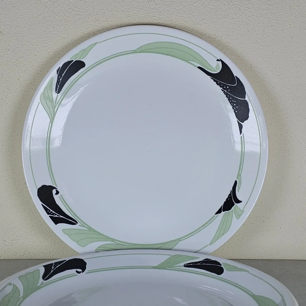 Set of‎ (3) Corning Corelle Black Orchid 10-1/4
